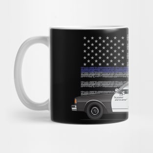 Blue Line Flag 3 Mug